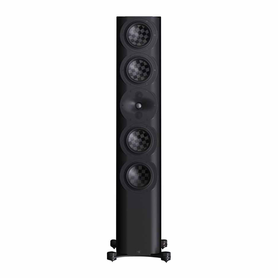 Perlisten S7t Tower Loudspeaker in black front facing