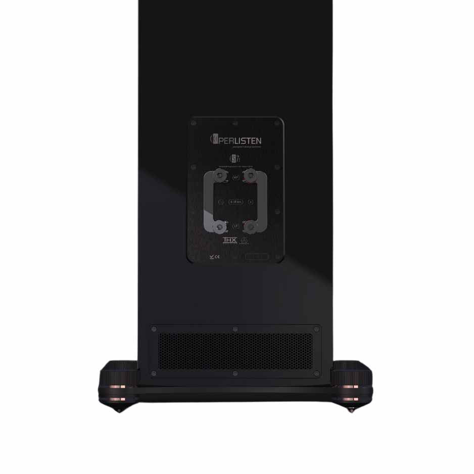 Perlisten S7t Tower Loudspeaker in black rear ports