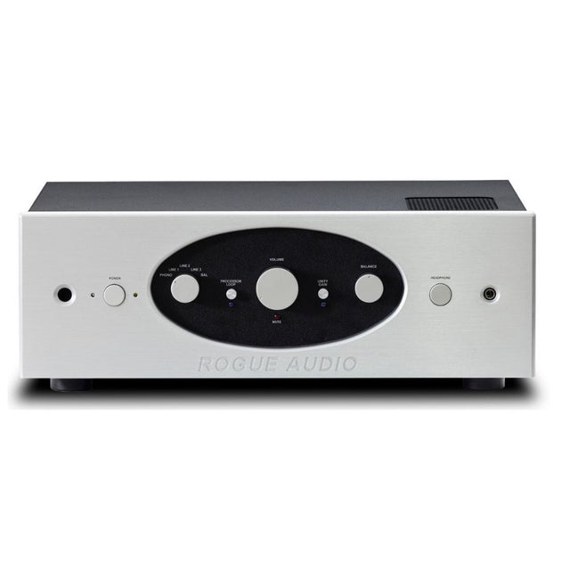 Rogue Audio Pharaoh II Integrated Amplifier silver front
