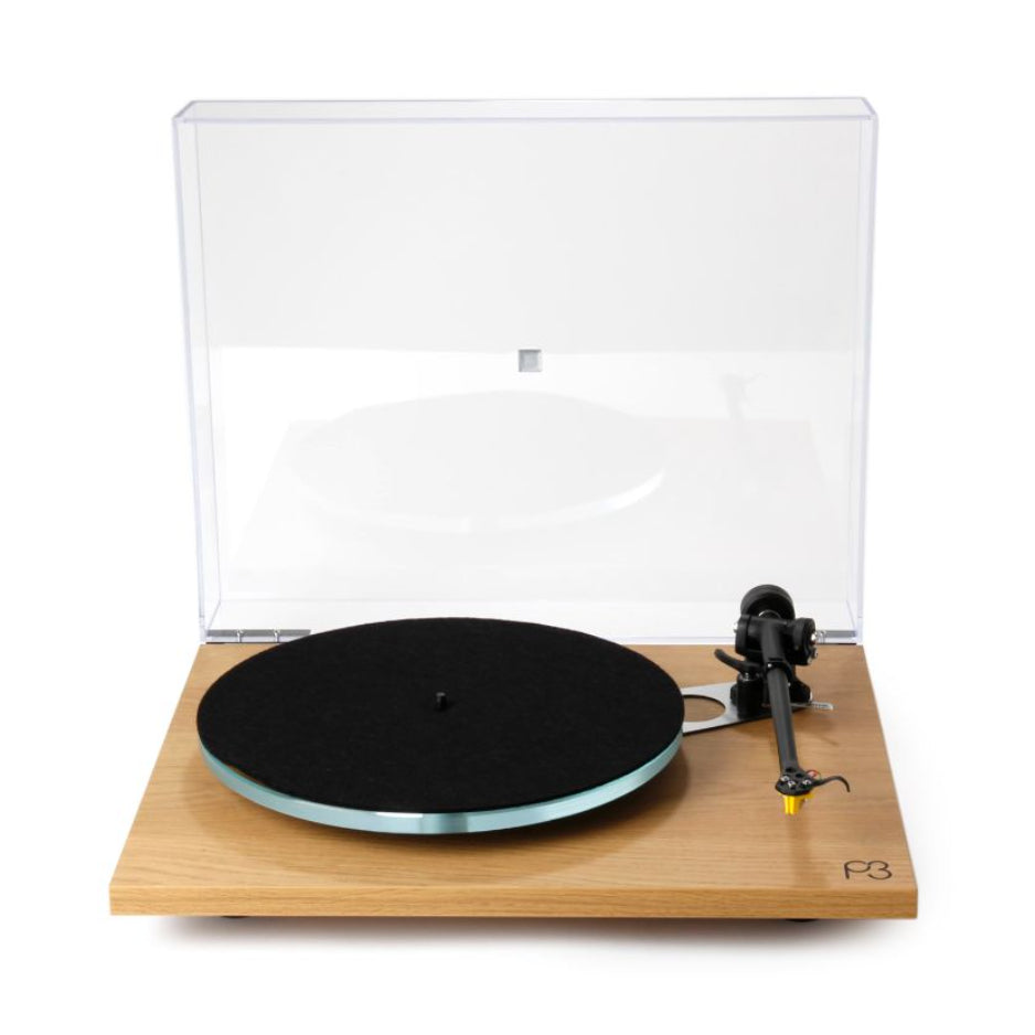 Rega Planar 3 Light Oak front view