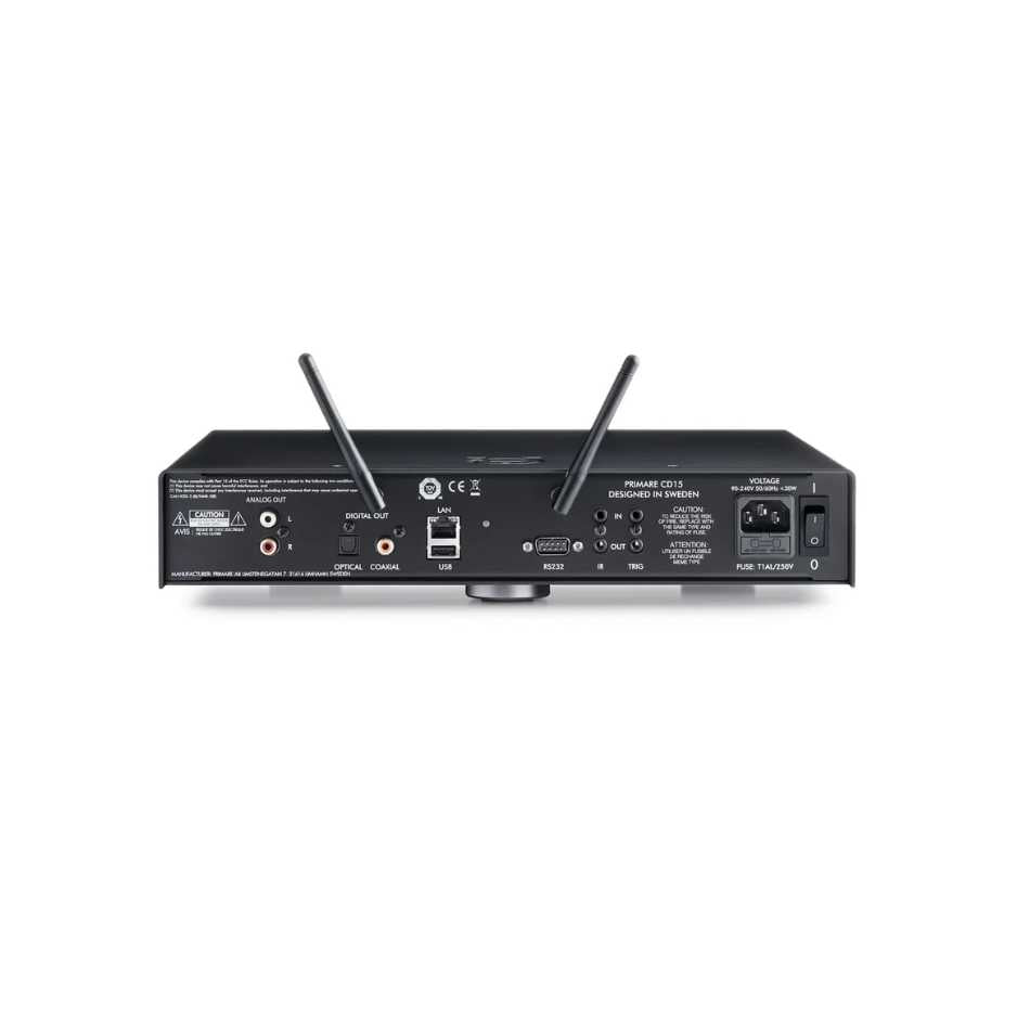Primare CD15 Prisma Network CD Player Black Rear View