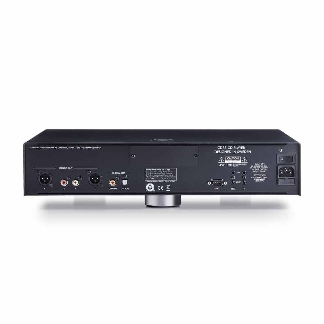 Primare CD35 CD Player Rear View