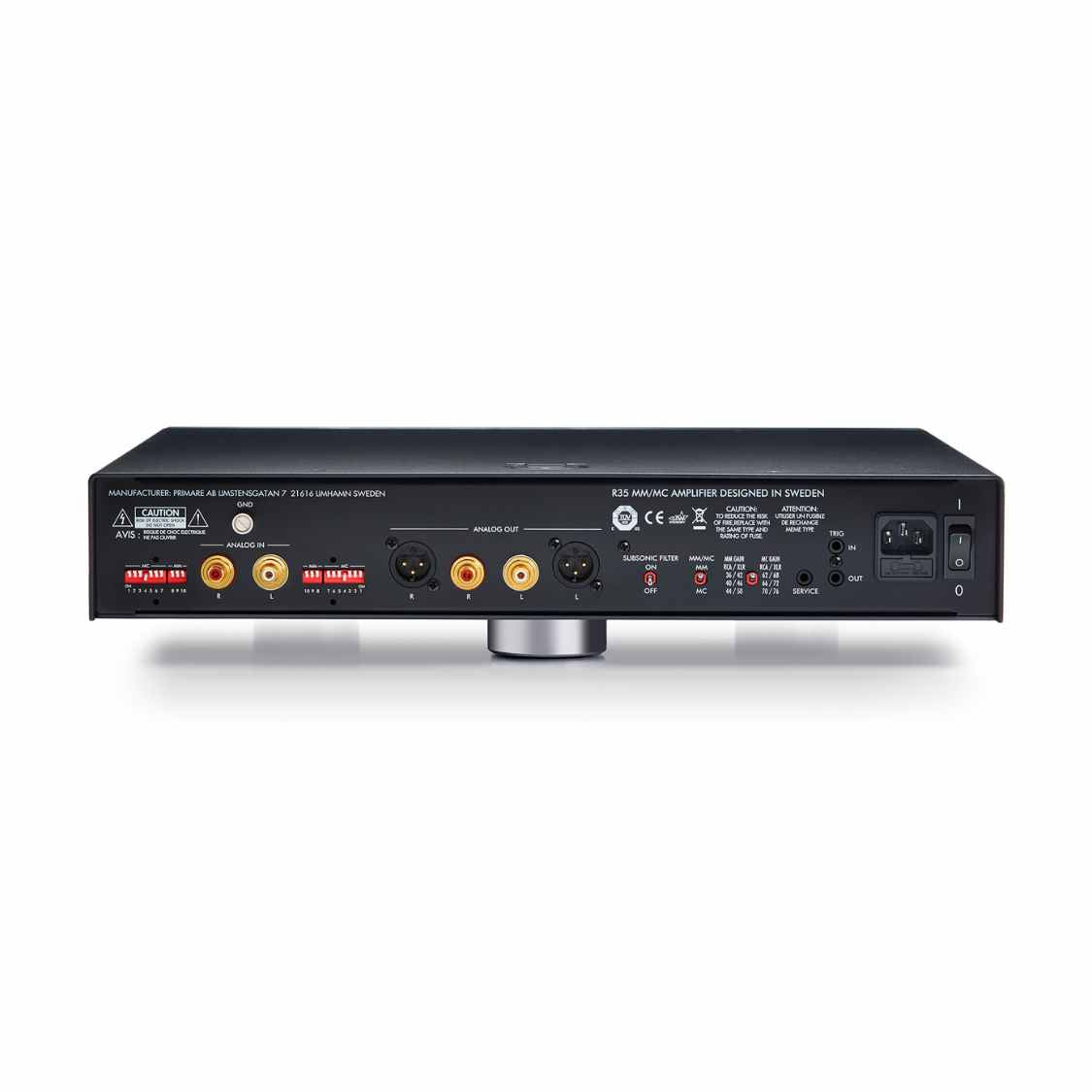 Primare R35 MM MC Phono Preamplifier Rear View