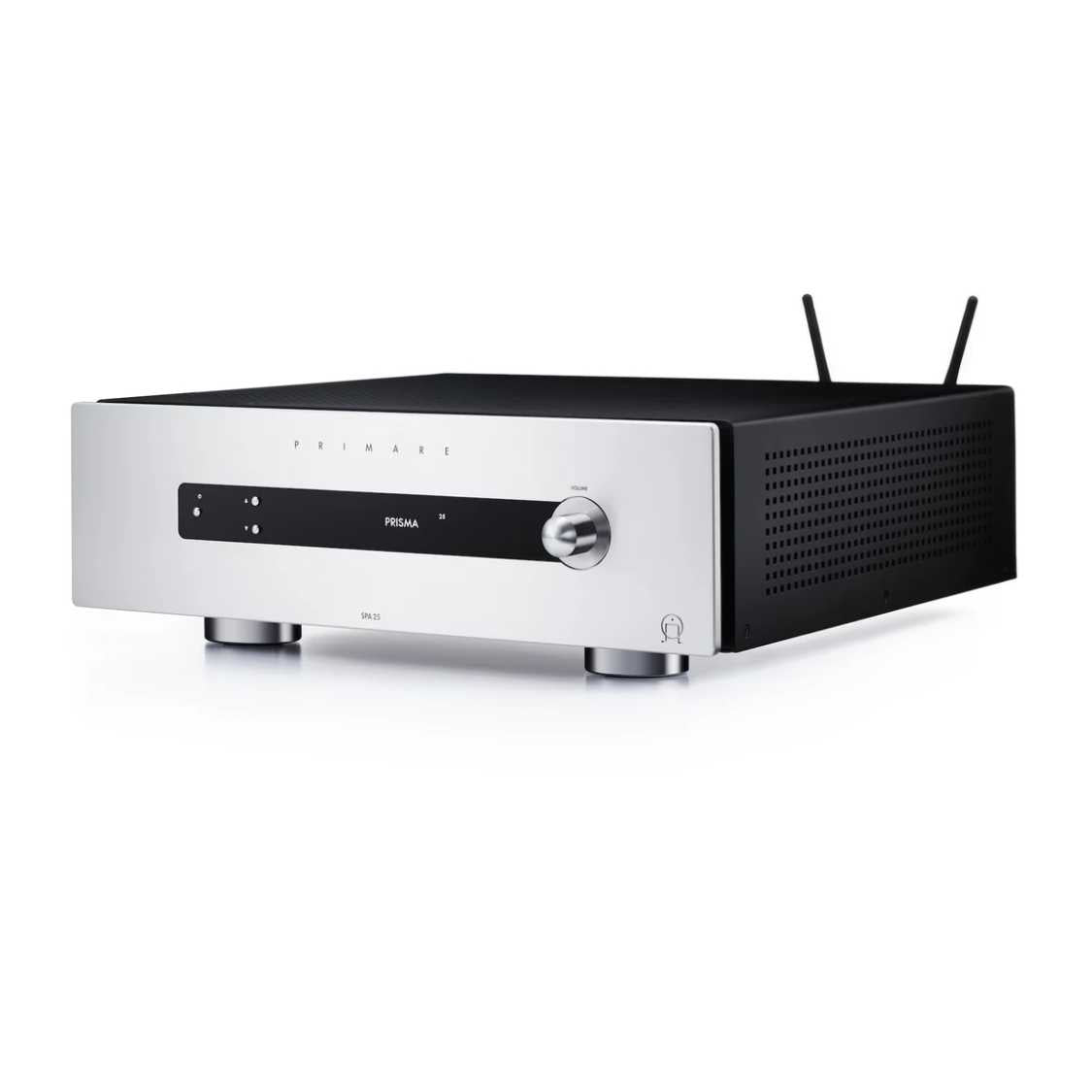 Primare SPA25 Prisma Home Cinema Integrated Amplifier Titanium Diagonal Front