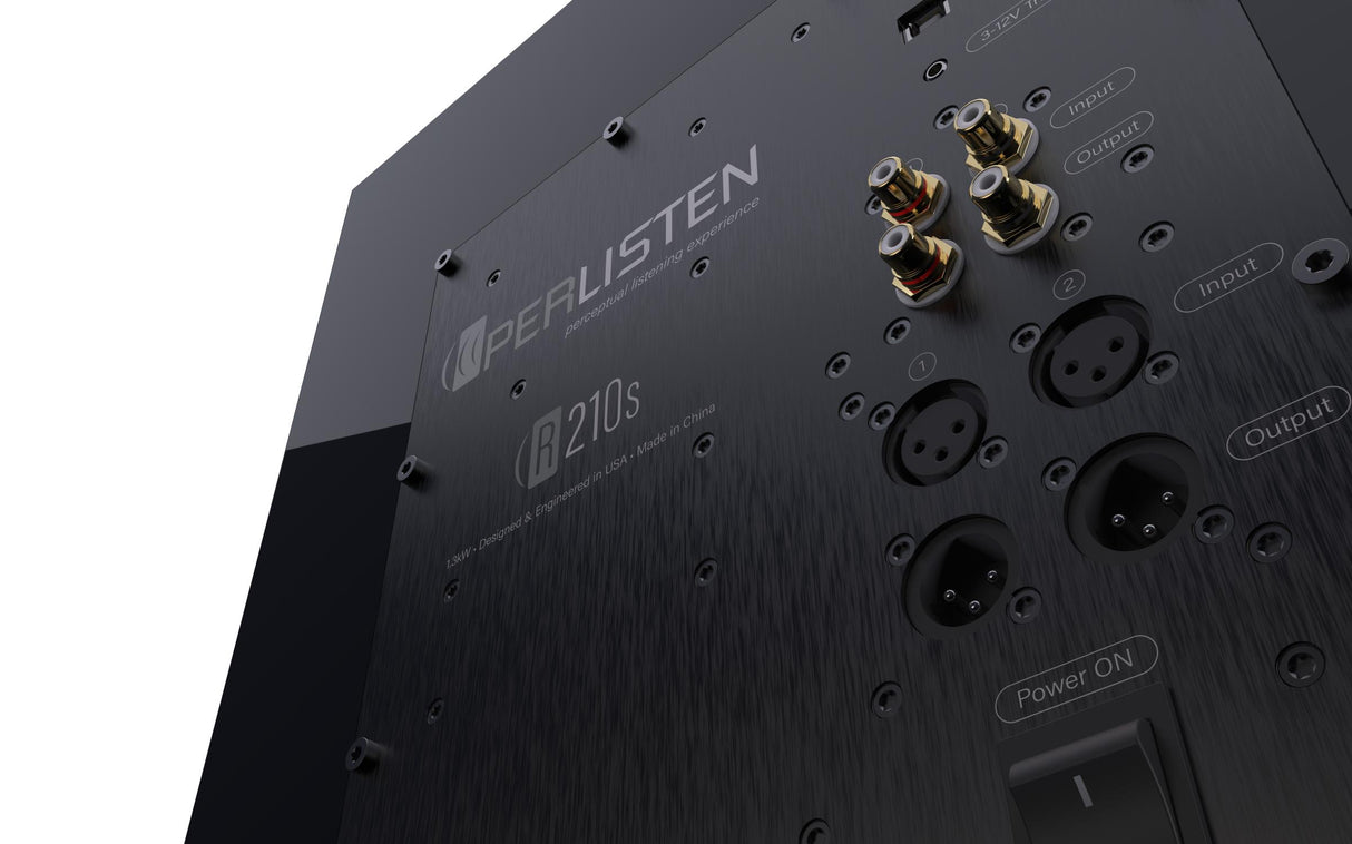 Perlisten R210s Rear photo detail of conections