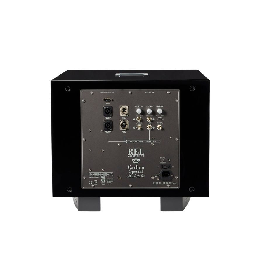 REL Carbon Special Black Label Subwoofer back