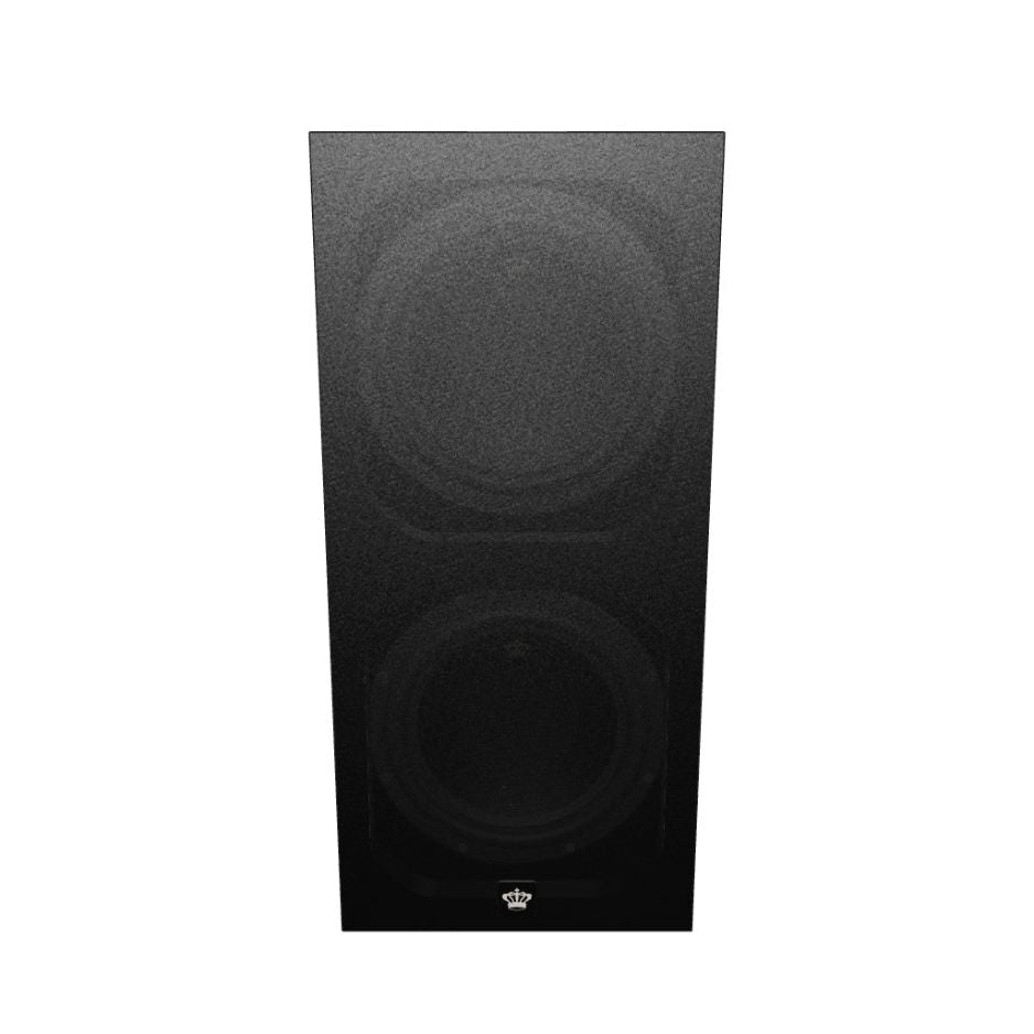 REL 212 Black Label Subwoofer front with cloth grill