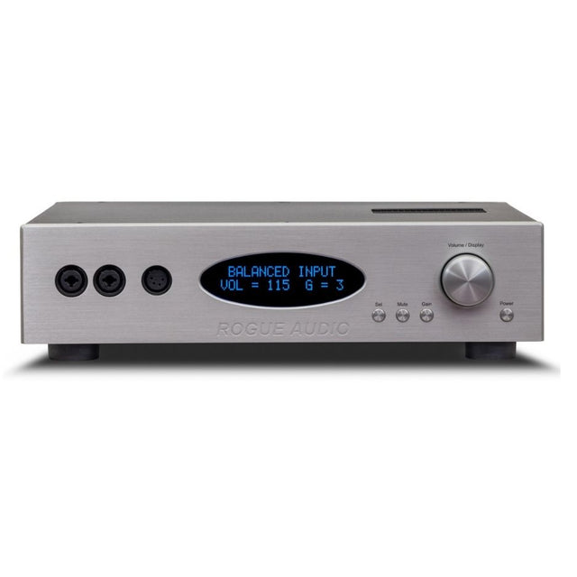 Rogue Audio RH-5 Headphone Amplifier silver front