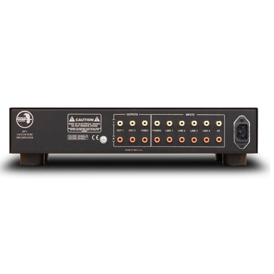 Rogue Audio RP-1 Preamplifier black rear