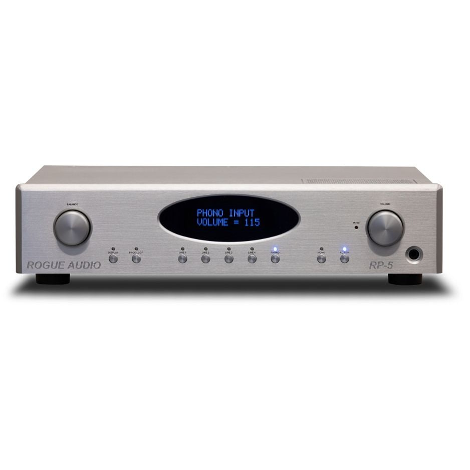 Rogue Audio RP-5 v2 Preamplifier silver front