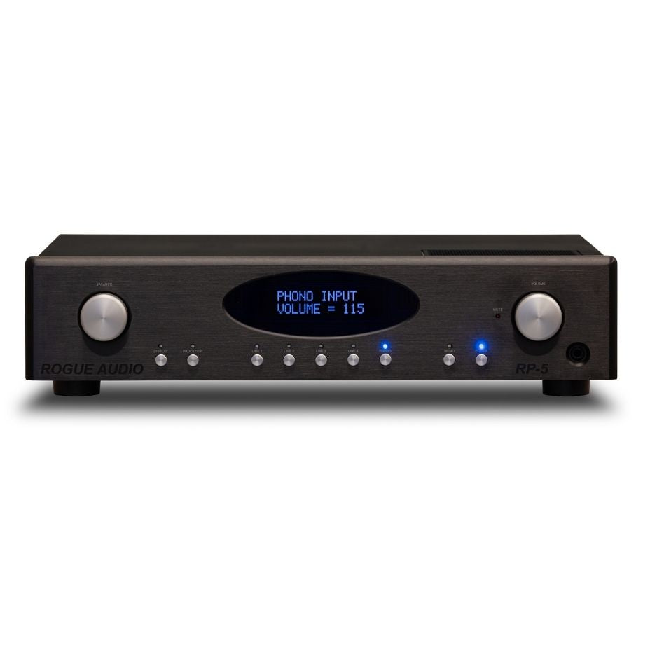 Rogue Audio RP-5 v2 Preamplifier black front