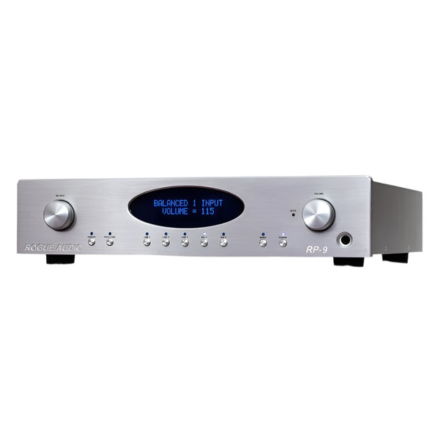 Rogue Audio RP-9 Preamplifier silver front