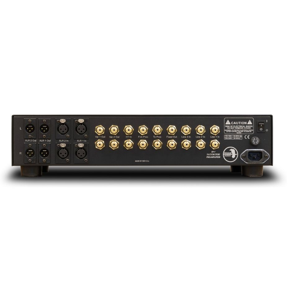 Rogue Audio RP-9 Preamplifier black rear