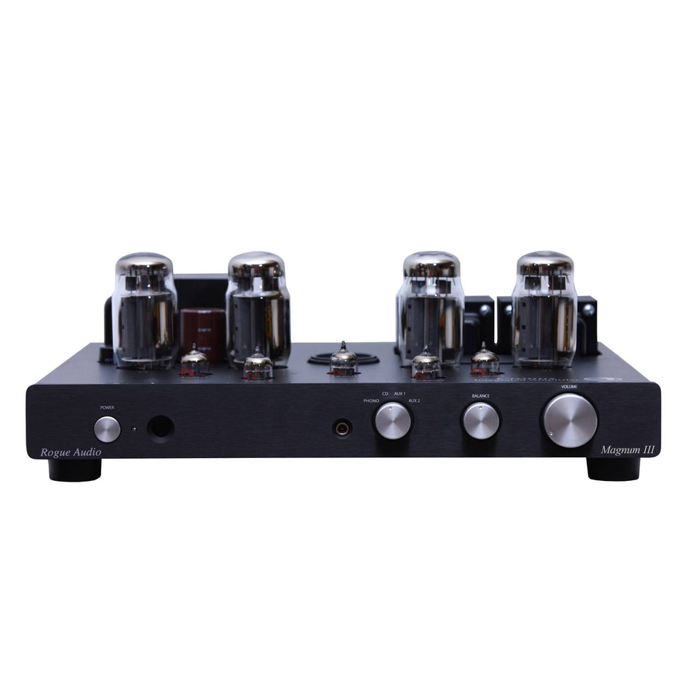 Rogue Audio Cronus Magnum III Integrated Amplifier blackl front view