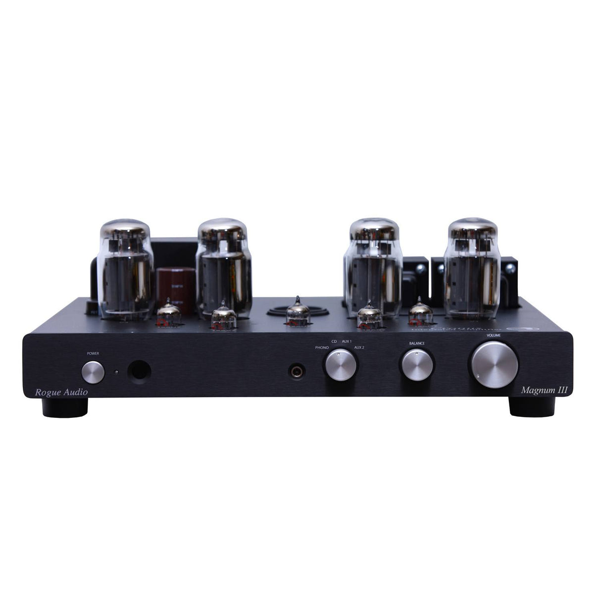 Rogue Audio Cronus Magnum III Integrated Amplifier blackl front view
