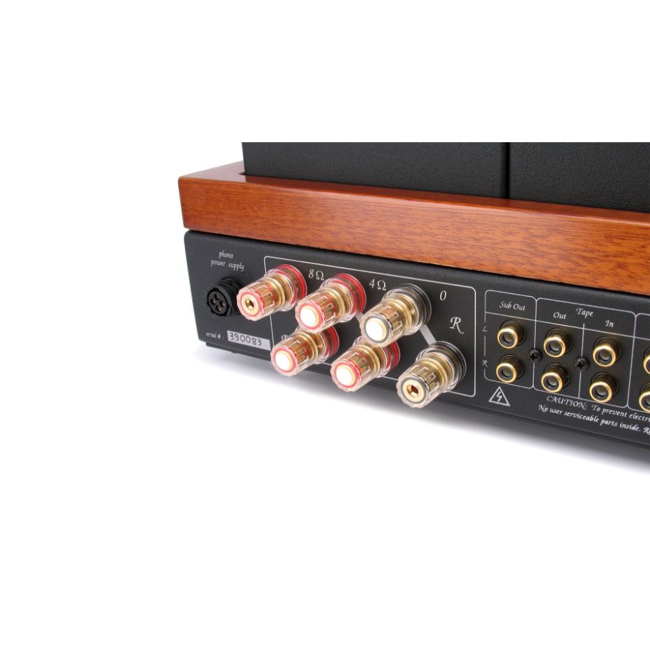 Unison Research Sinfonia Stereo Tube Integrated Amplifier closeup rear