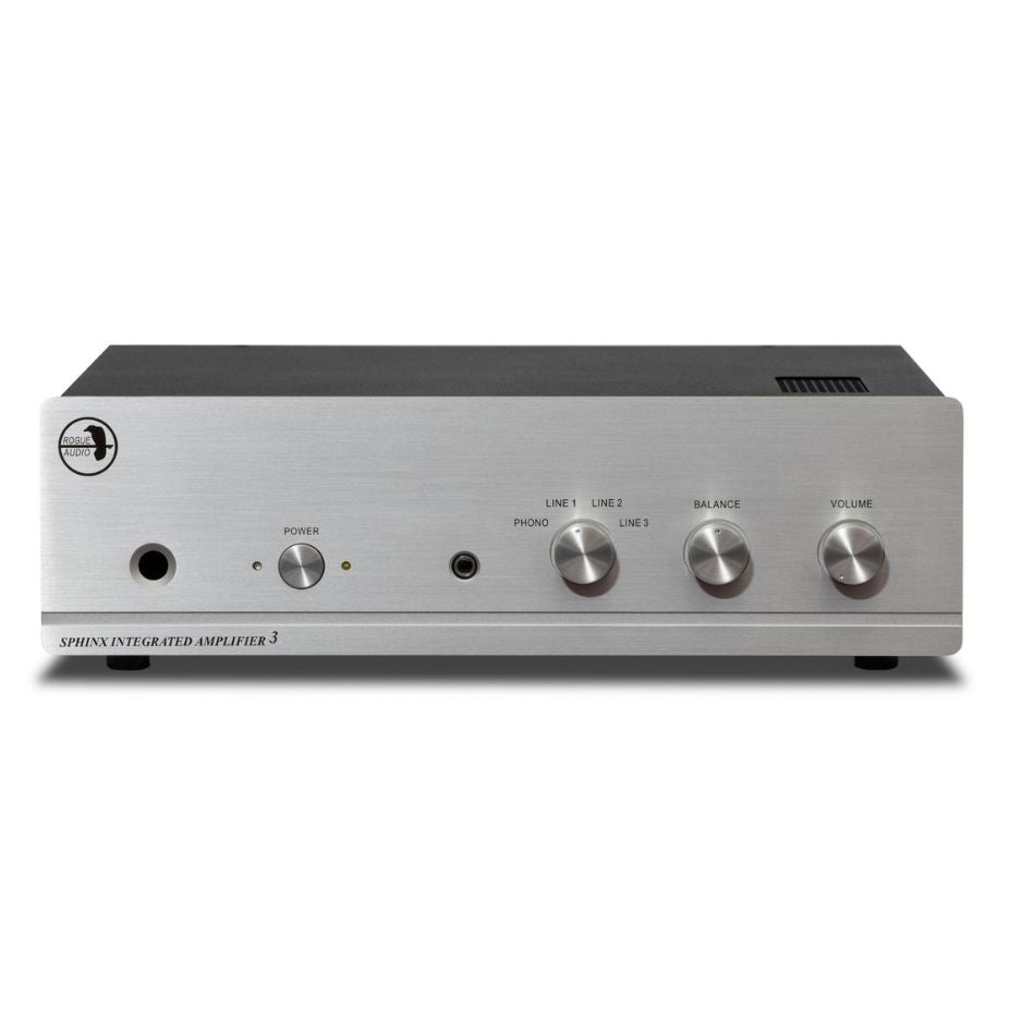 Rogue Audio Sphinx v3 Integrated Amplifier silver front