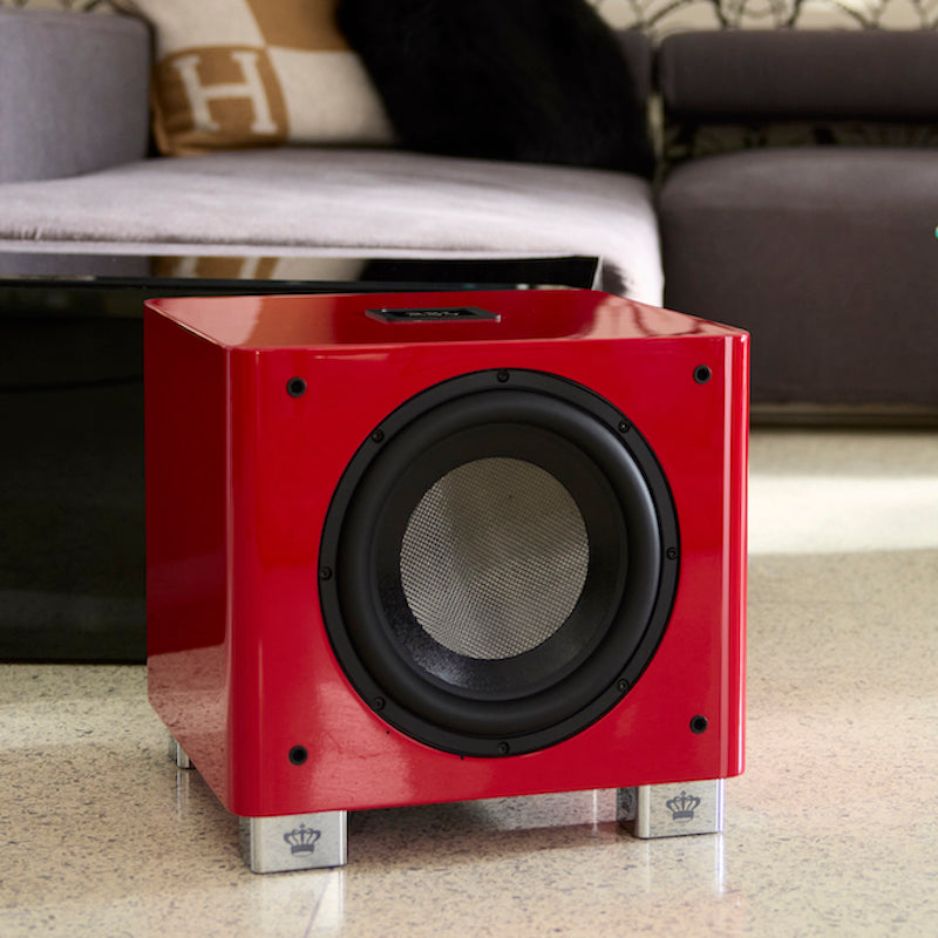 REL T/9x Special Edition Subwoofer Italian Racing Red lifestyle