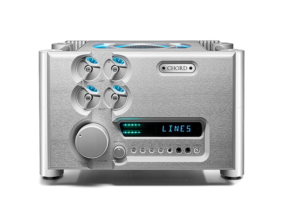 Chord Electronics Ultima Pre reference preamplifier front view silver