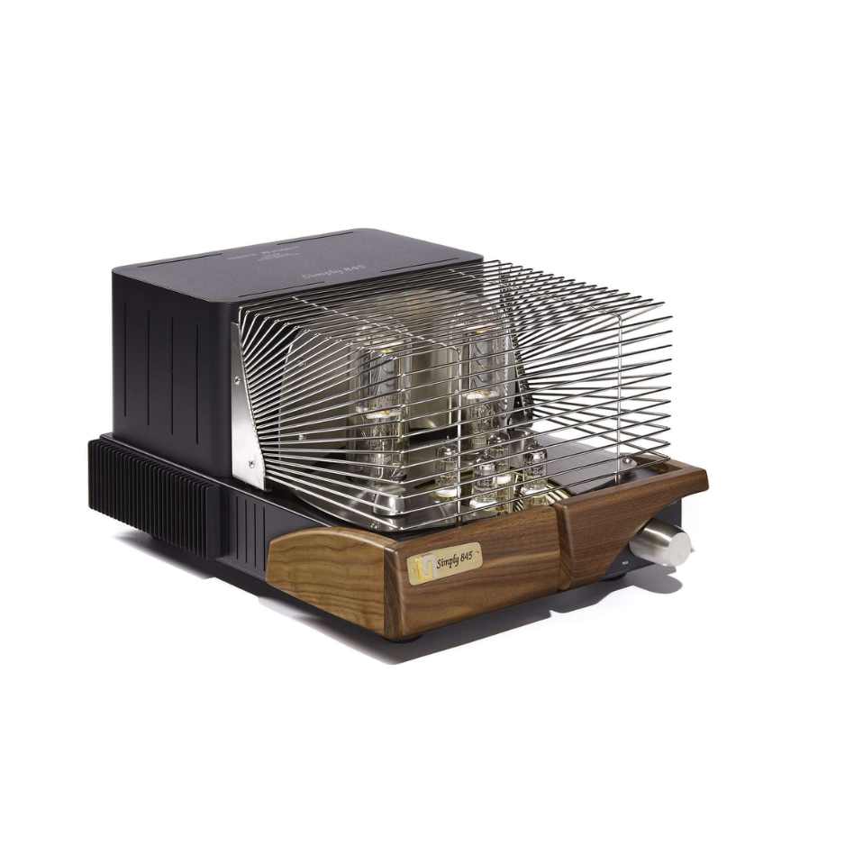 Unison Research Simply 845 Tube Integrated Amplifier Diagonal View Cage on