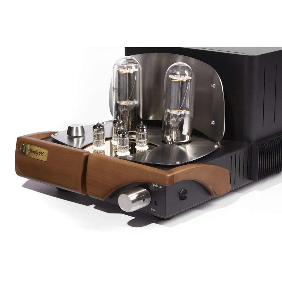Unison Research Simply 845 Tube Integrated Amplifier Diagonal View close up
