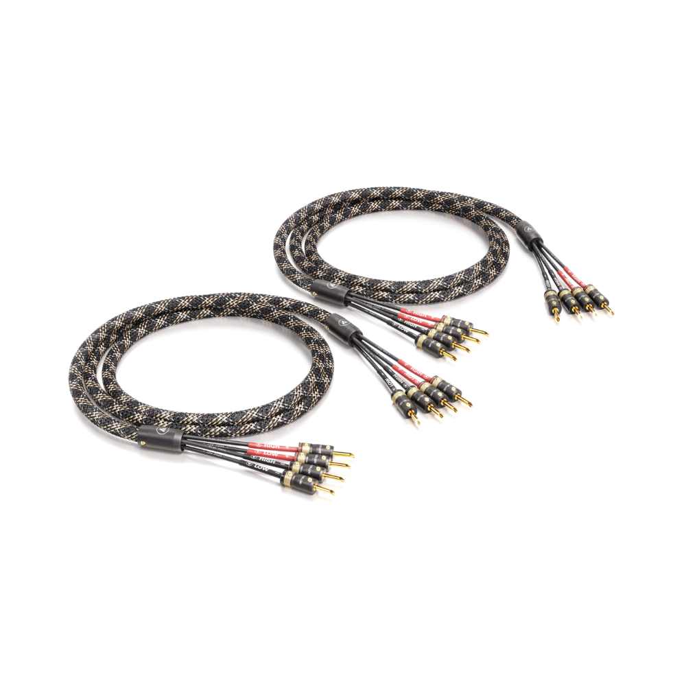 VIABLUE SC-4 Speaker Cables Bi-Amp with T8 Banana connectors
