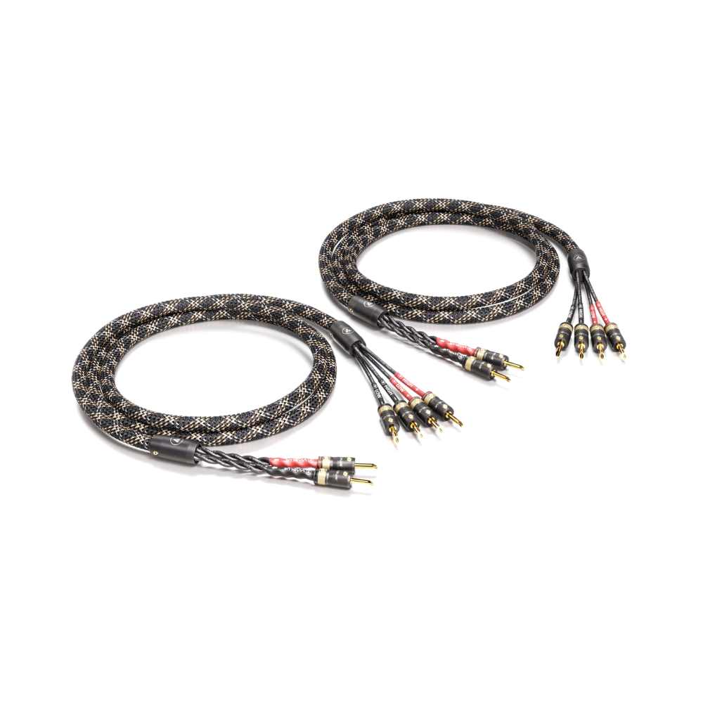 VIABLUE SC-4 Speaker Cables Bi-Wire with T8 Banana connectors