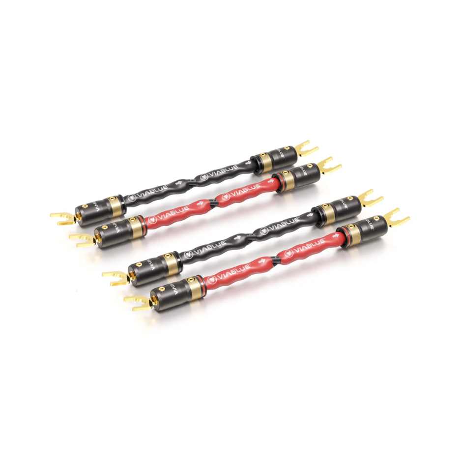 Viablue SC-4 Speaker Cable Jumper Bridges T8 Spade to Spade