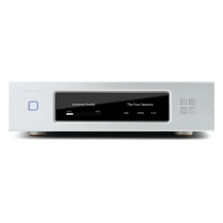 Aurender W20SE Reference Music Server | Streamer silver front