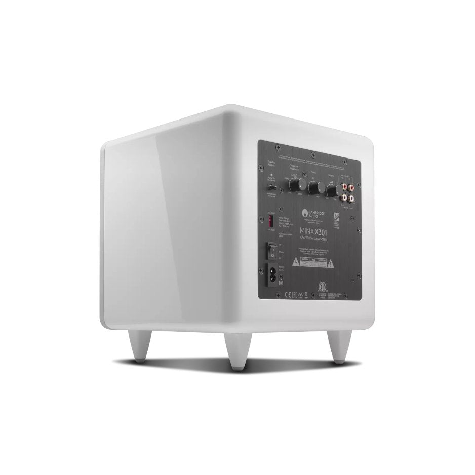 Cambridge Audio MINX X301 300W Subwoofer white rear