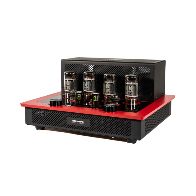 Audio Research i/50 integrated amplifier red diagonal view