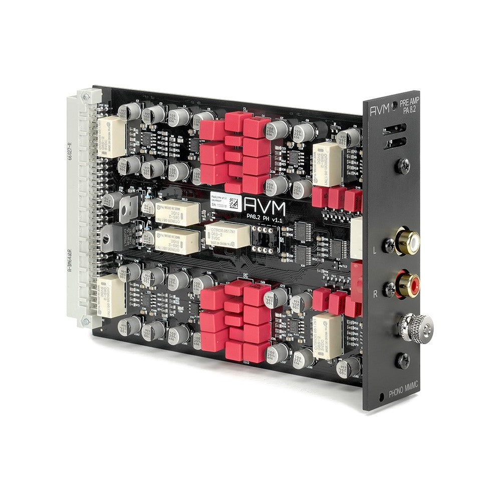 AVM Ovation PA 8.3 Phono Module (MM/MC), plug-in card, three-quarter view