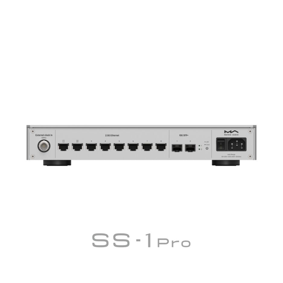 Matrix Audio SS-1 PRO Audio Grade Network Switch rear