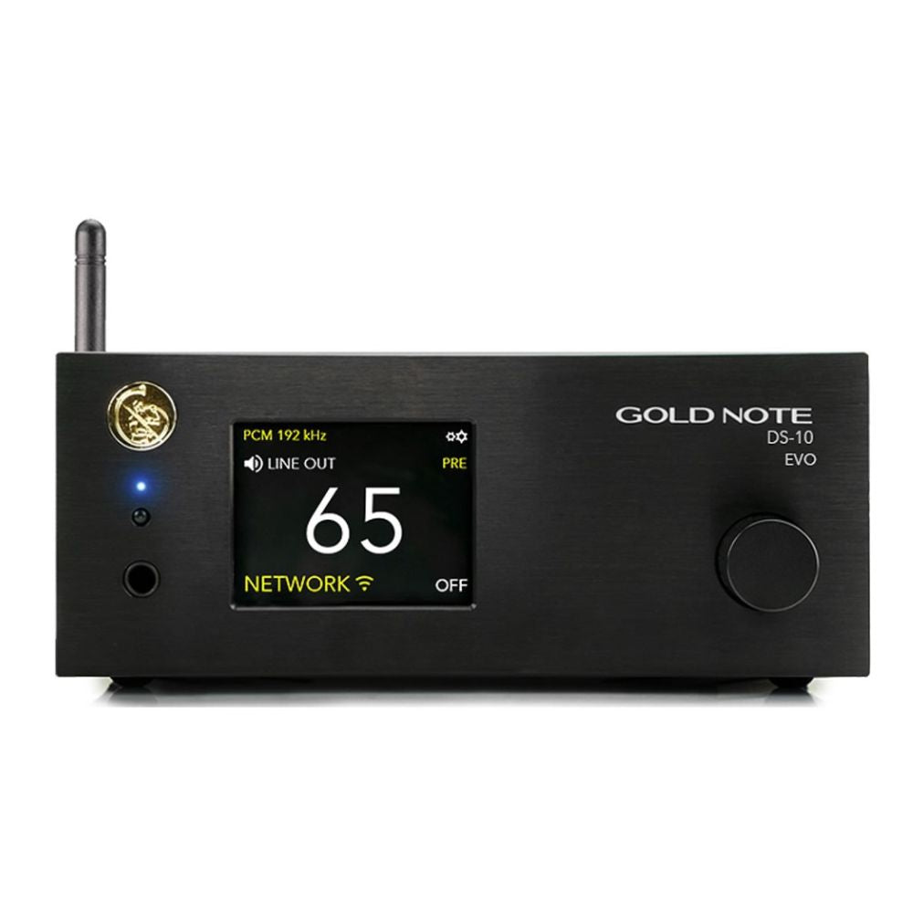 Gold Note DS-10 EVO Streaming DAC black front view