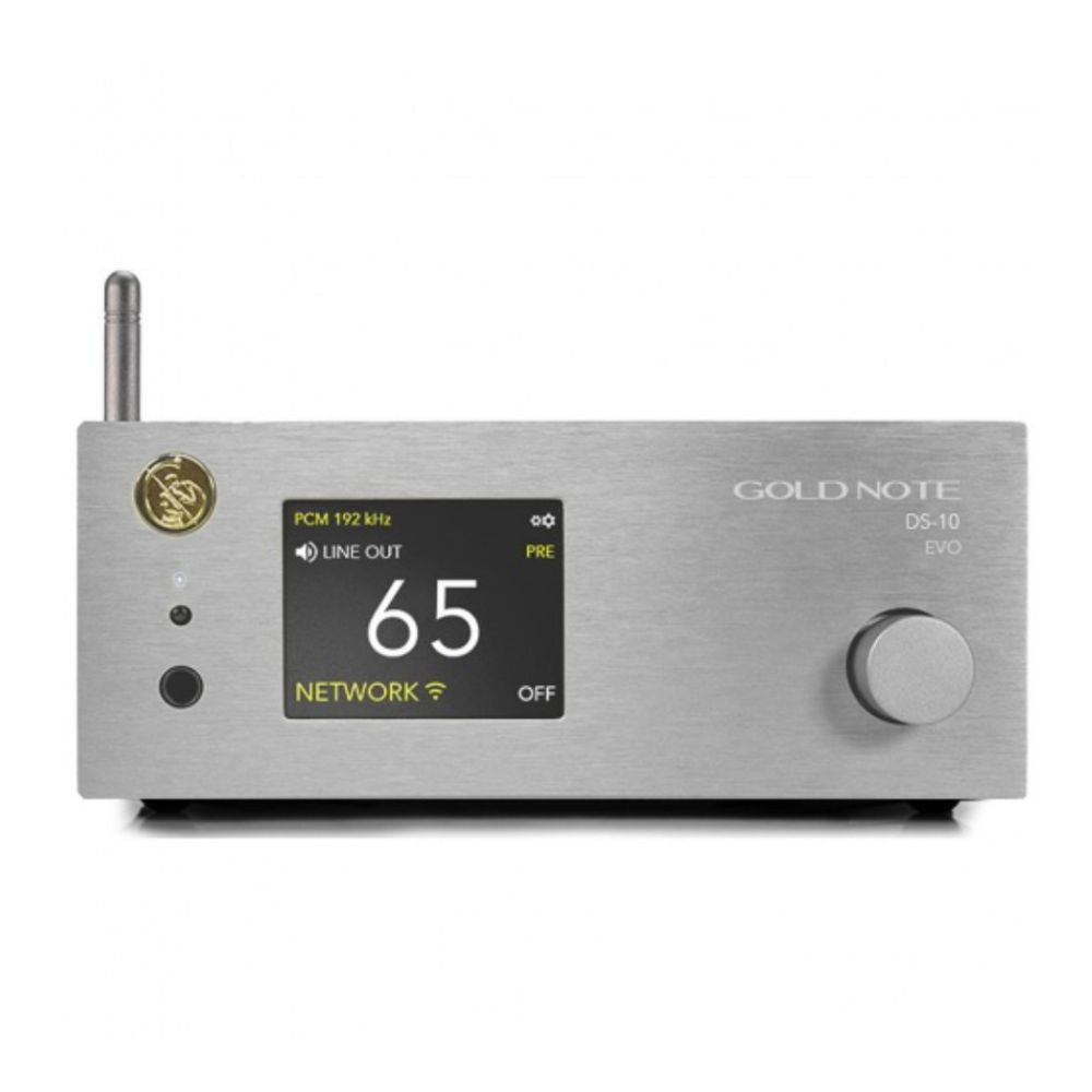 Gold Note DS-10 EVO Streaming DAC silver front