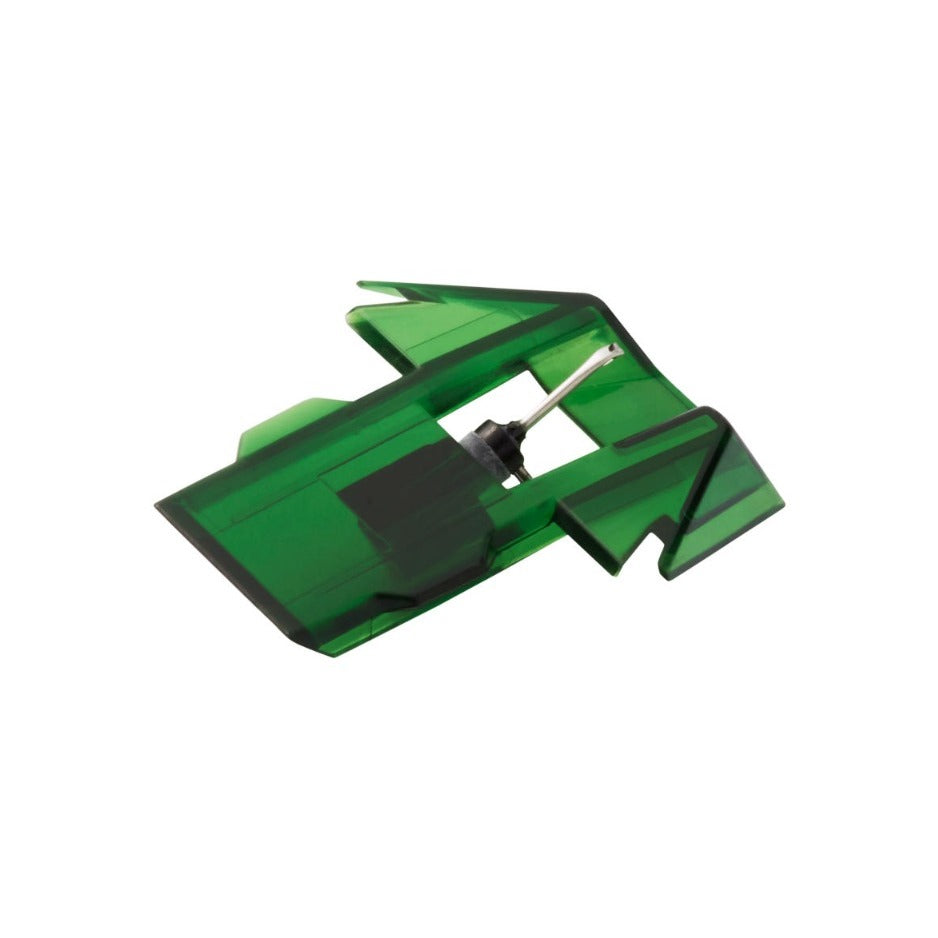 Goldring E2 Replacement Stylus, Green, three-quarter view facing left