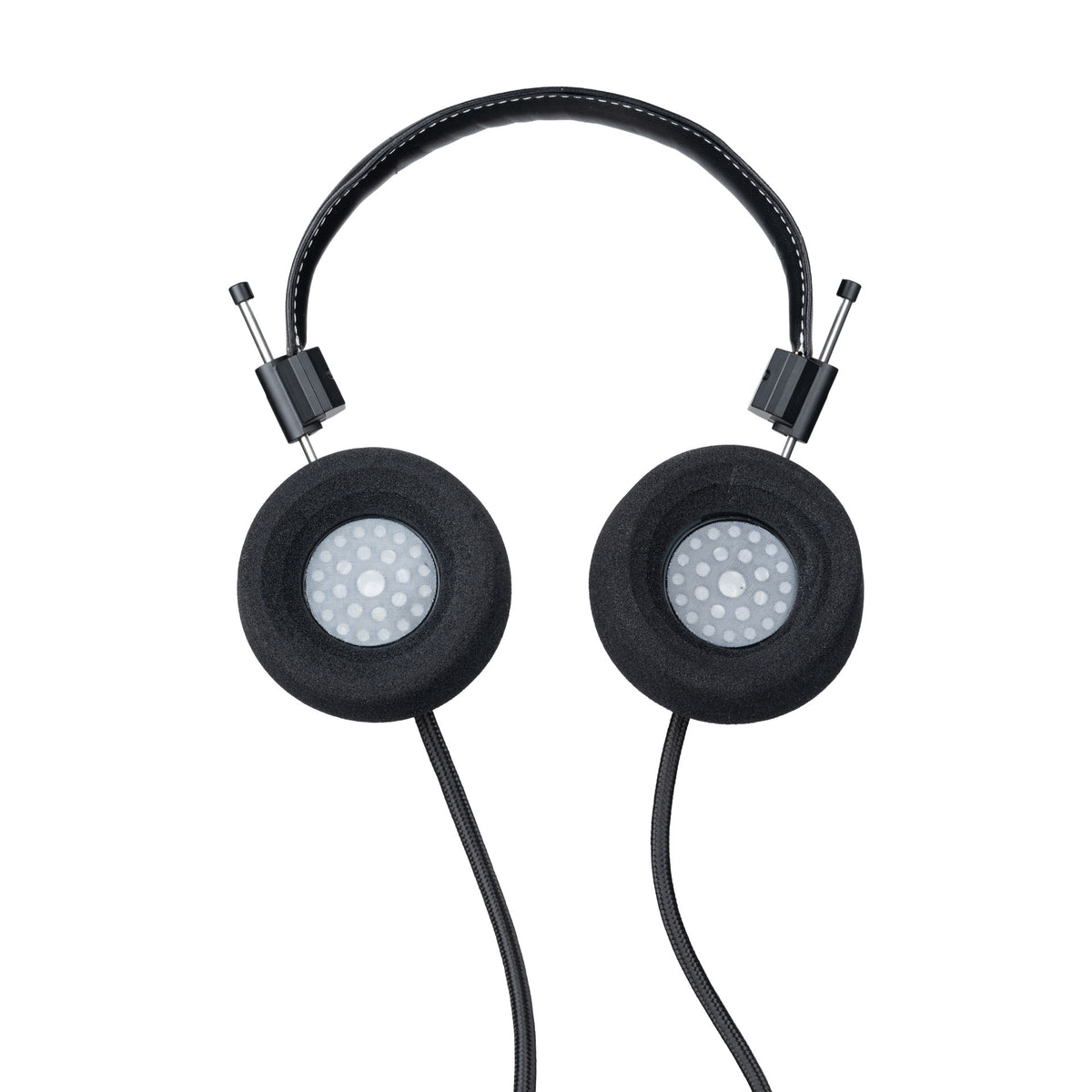 Grado RS1 Classic Series Open-Back Headphones, Tri-Wood, cushion side of both earcups facing camera
