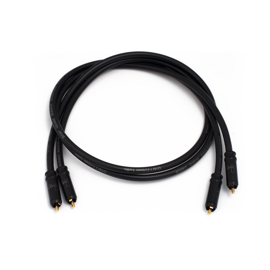 Grimm Audio SQM interconnect cable coiled