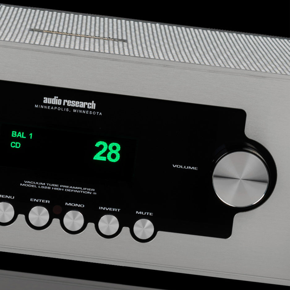Audio Research LS28SE Preamplifier silver close front