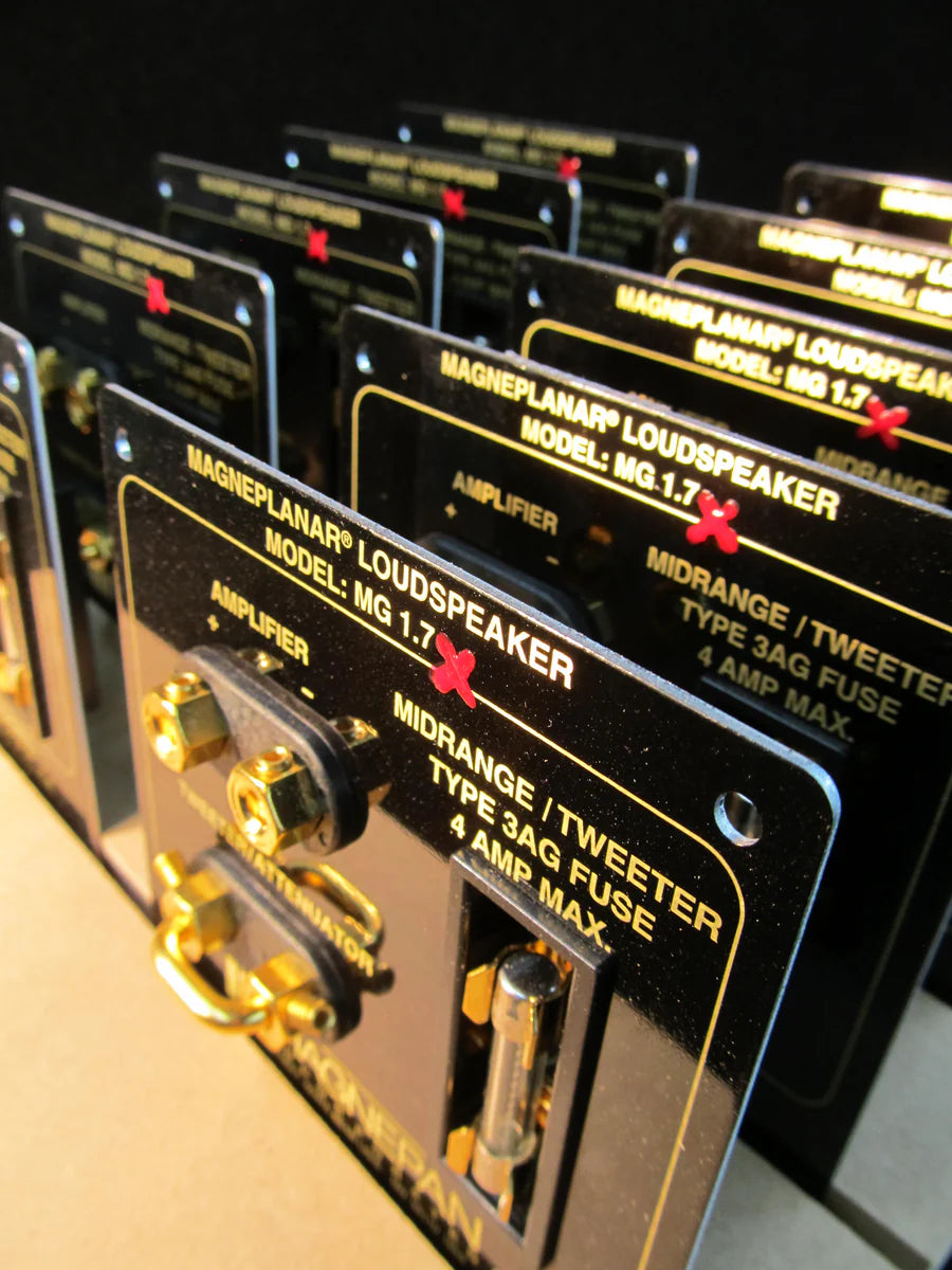 Magnepan X series speakers rear crossover