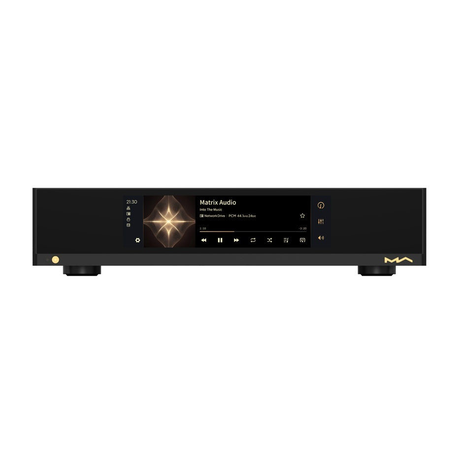 Matrix Audio MS-1c Black front view with display