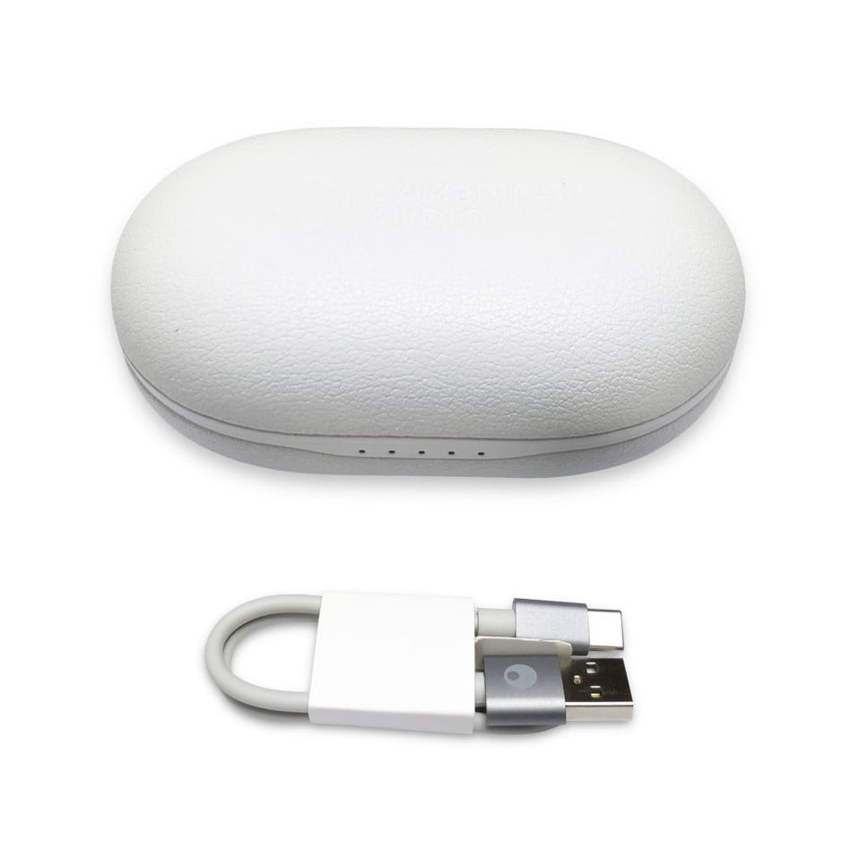 Cambridge Audio Melomania Touch charging case in white