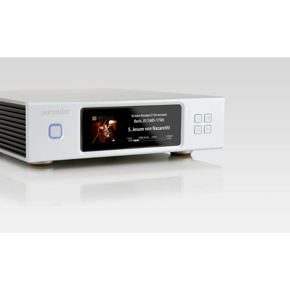 Aurender N200 Music Server | Streamer silver angled