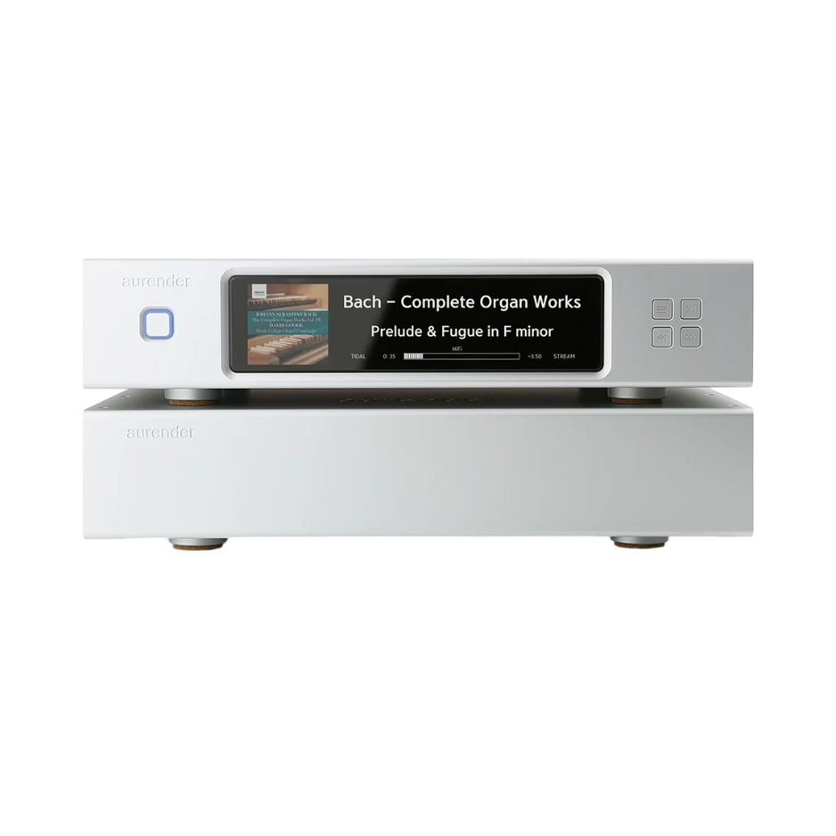 Aurender N30SA Music Server | Streamer silver front