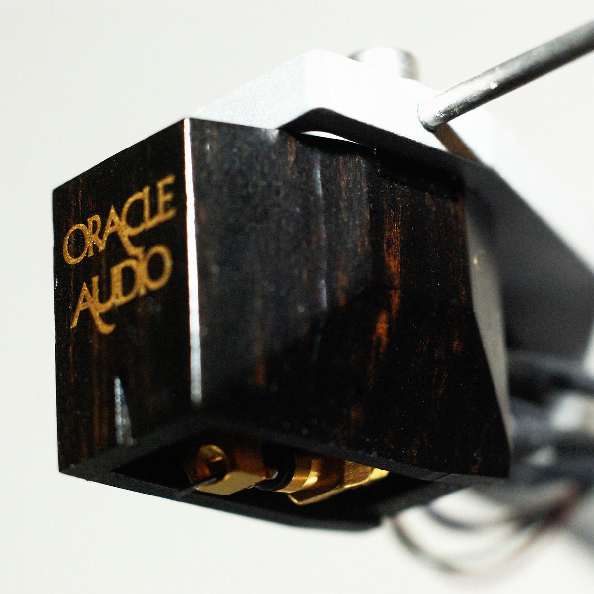 Oracle Audio Corinth Phono Cartridge, ebony, three-quarter view facing left on a light background