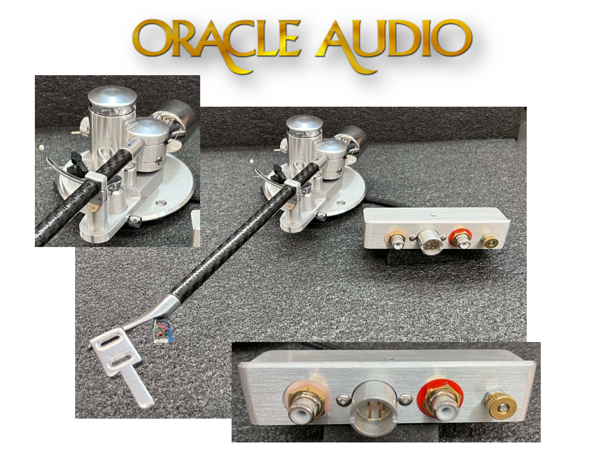Oracle Audio Reference Tonearm with rear terminal detail