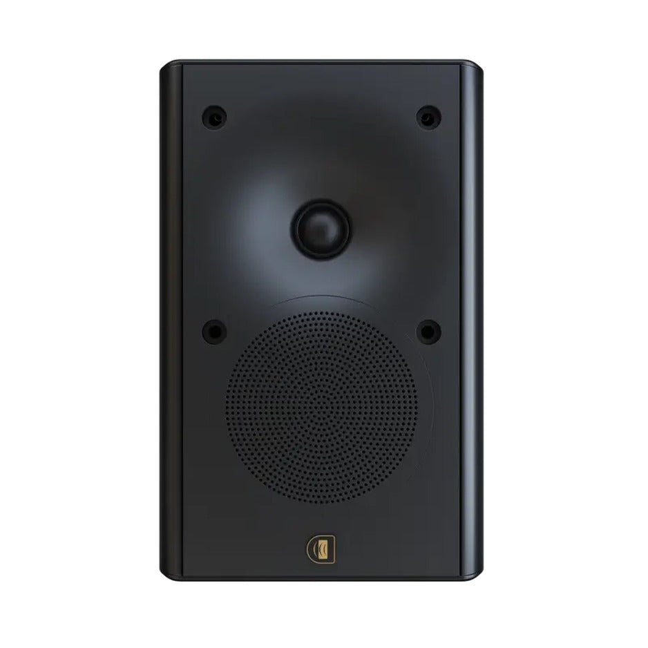 Perlisten X2w on-wall speaker front view Satin Black