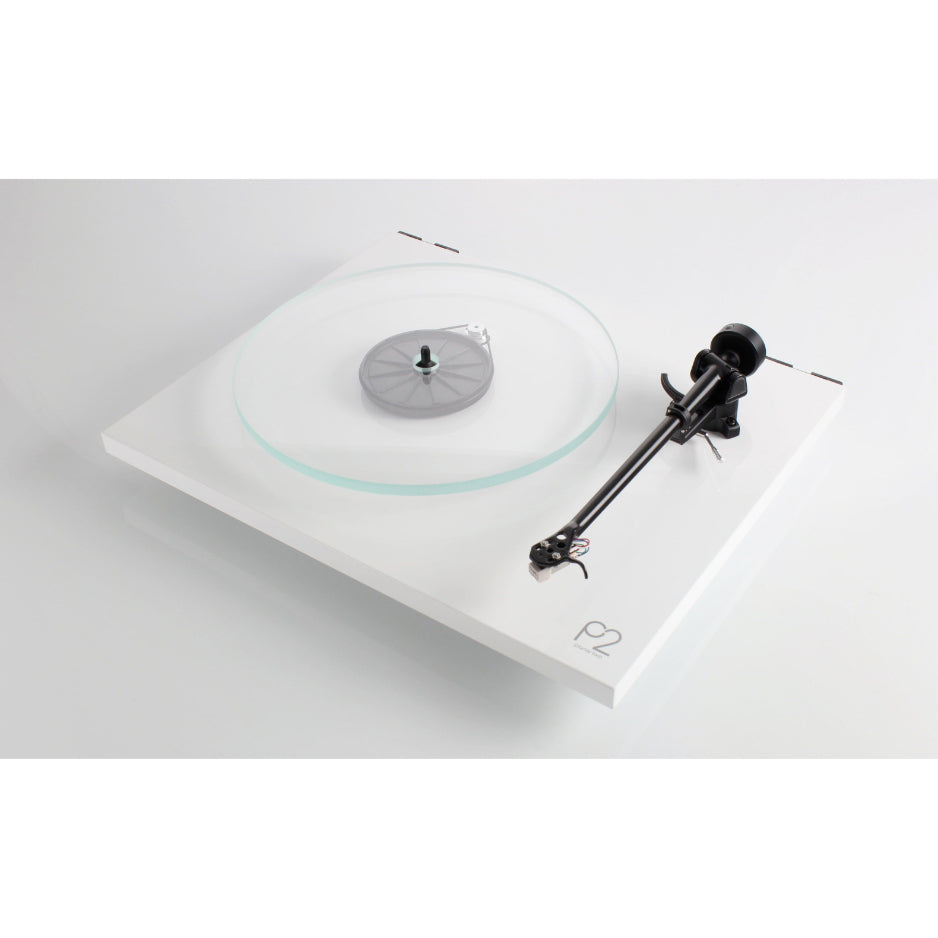 Rega Planar 2 Gloss White Diagonal View