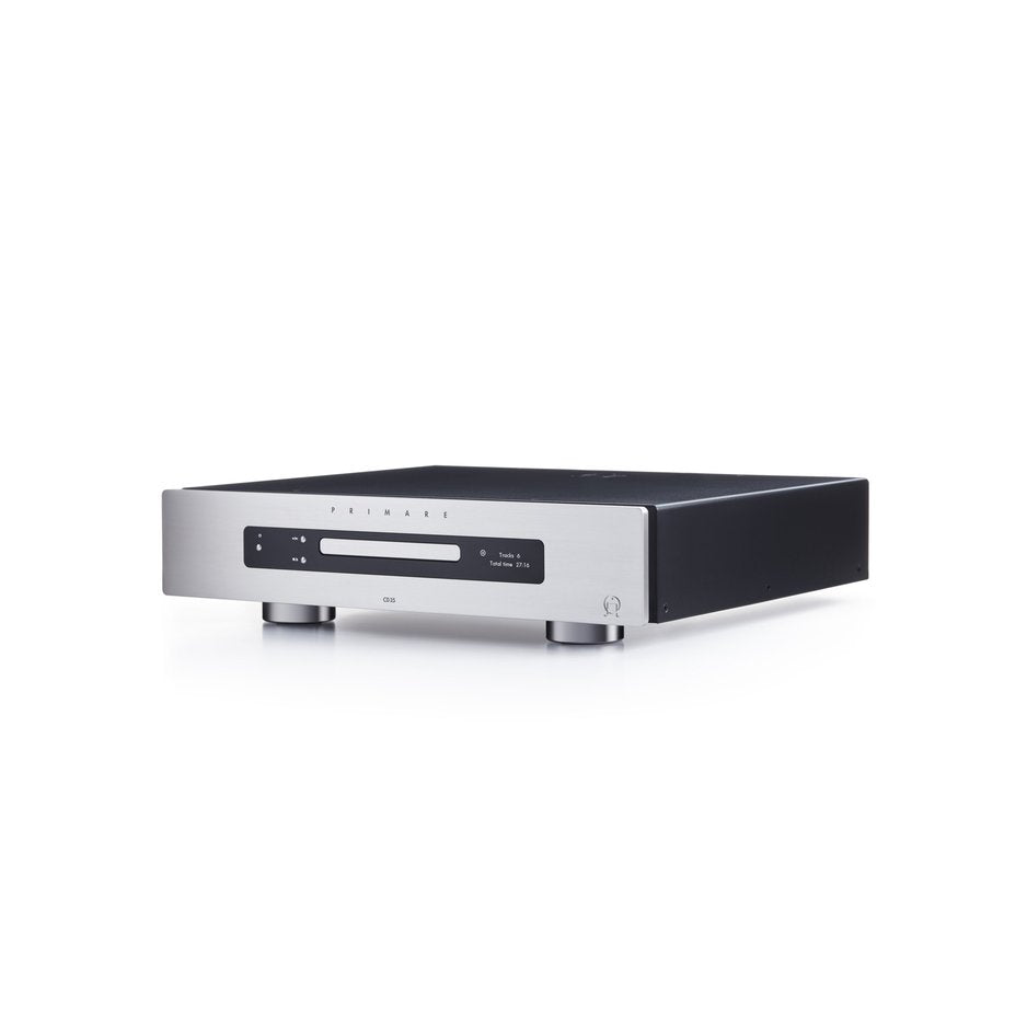 Primare CD35 CD Player diagonal view Titanium
