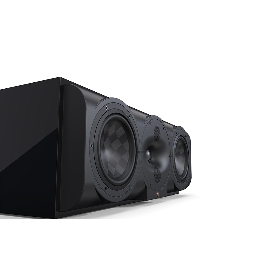 Perlisten S5c Center Channel Speaker black angled front view